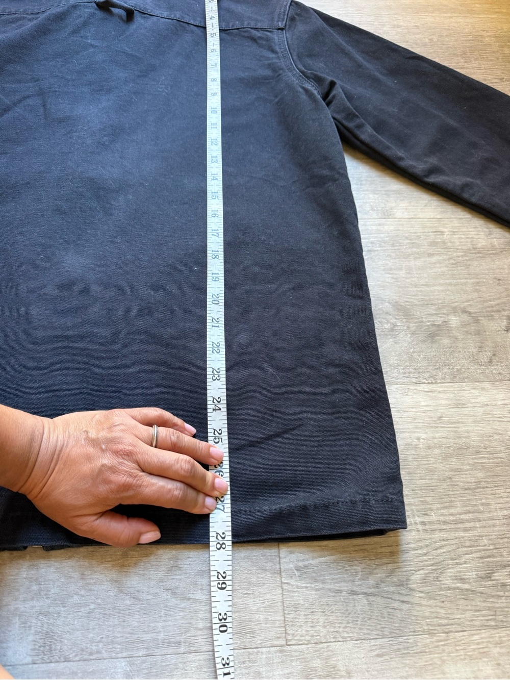Saint James L’Atelier Full Zip 100% Cotton Canvas Black Jacket Size S - Picture 10 of 13
